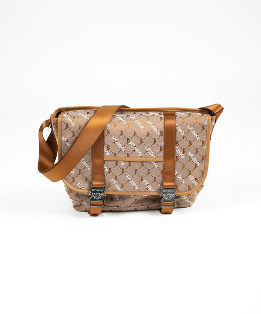 JACQUARD MINI MESSENGER BAG BROWN【B224N8500908】