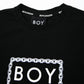 CHAIN DESIGN TEE BLACK【B223M0170302】