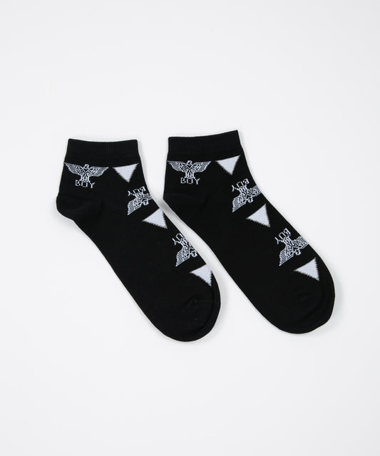 EAGLE&TRIANGLE SHORT SOCKS BLACK【B223N8300102】