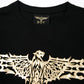 GLITTER EAGLE WIDE TEE BLACK【B223N0101102】