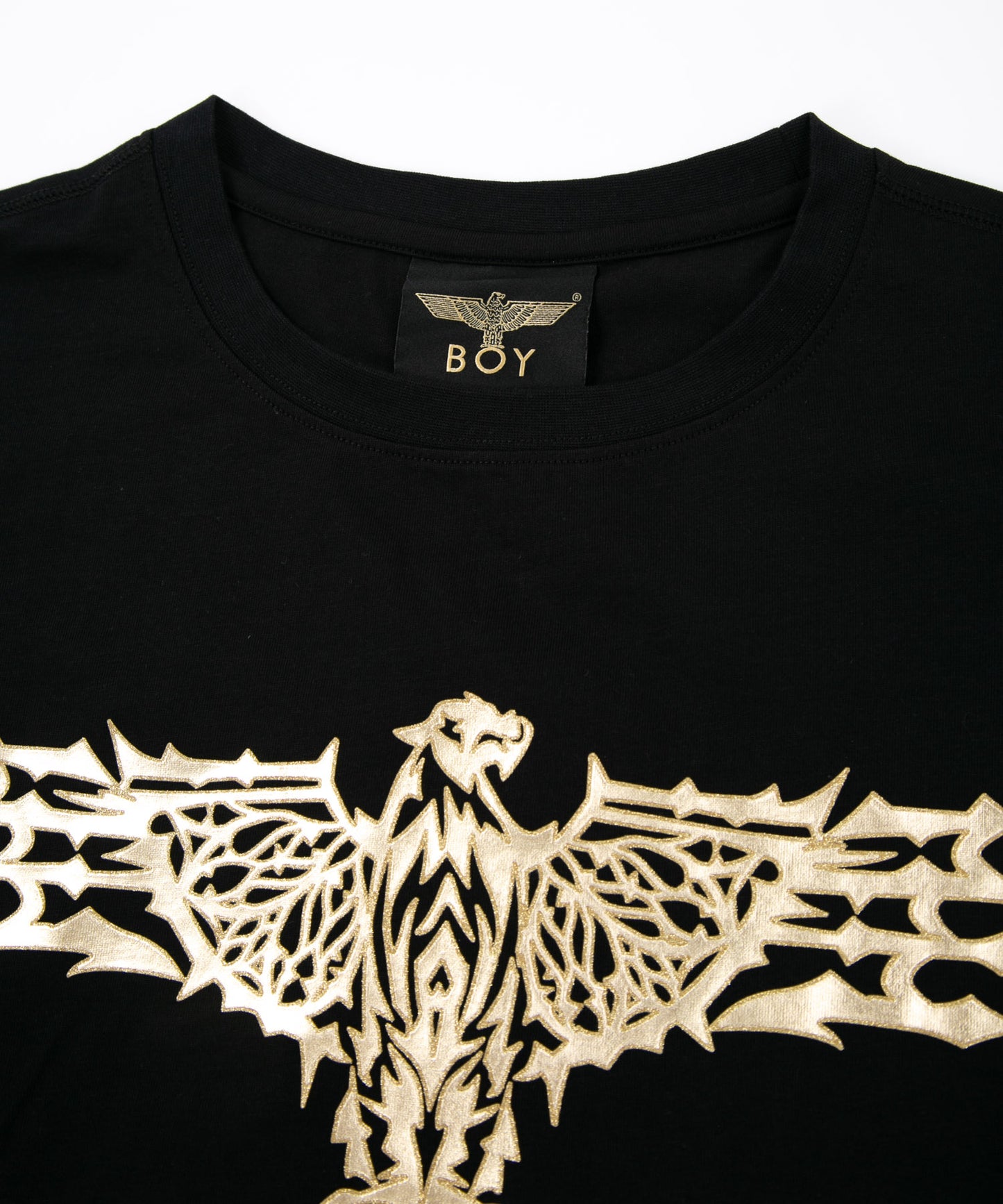 GLITTER EAGLE WIDE TEE BLACK【B223N0101102】