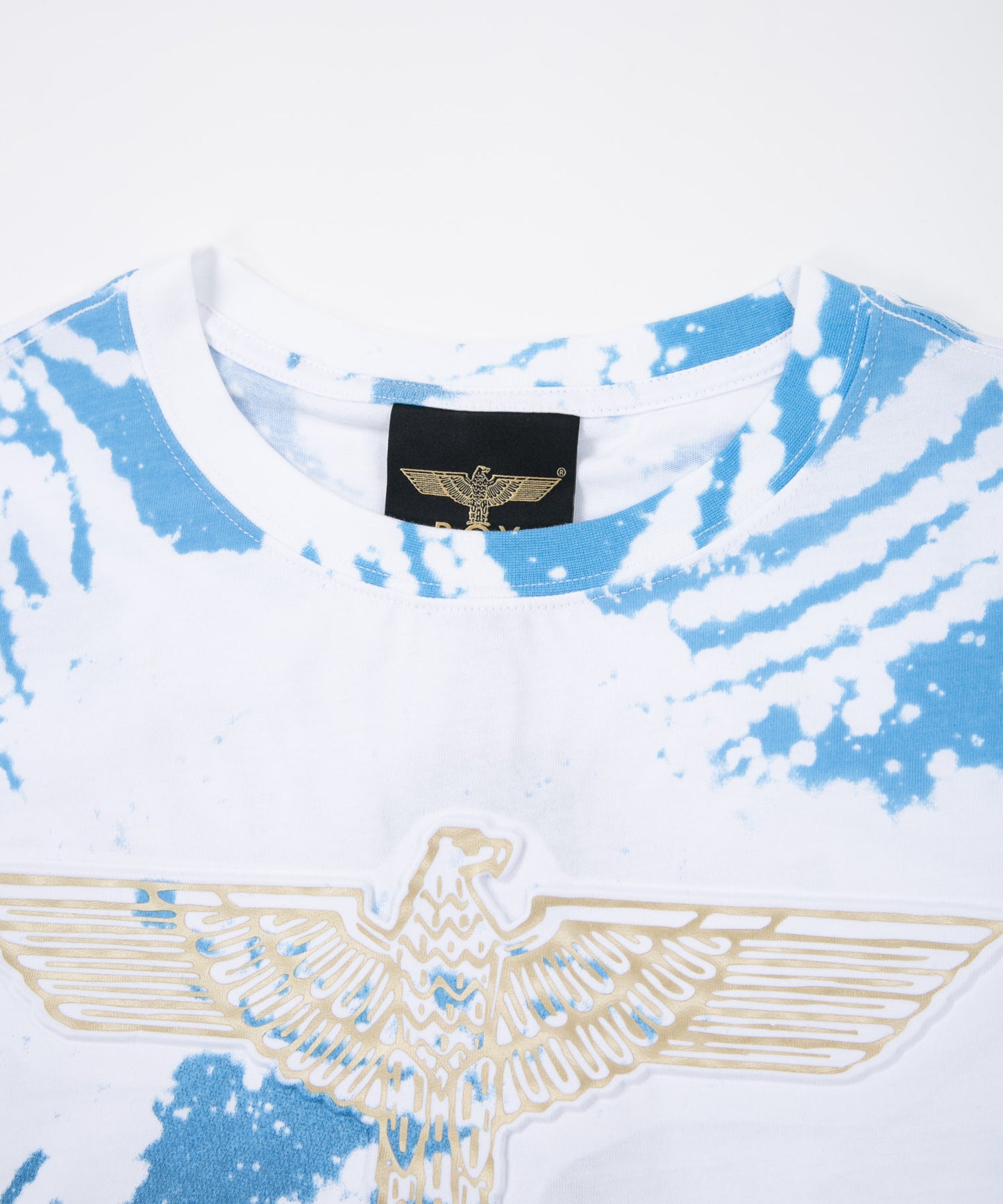 TIE DYE 3D PRINT TEE WHITE【B223N0101801】