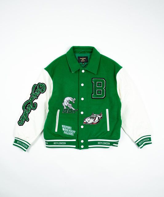 OVERSIZE STADIUM JACKET GREEN【B223N2900205】
