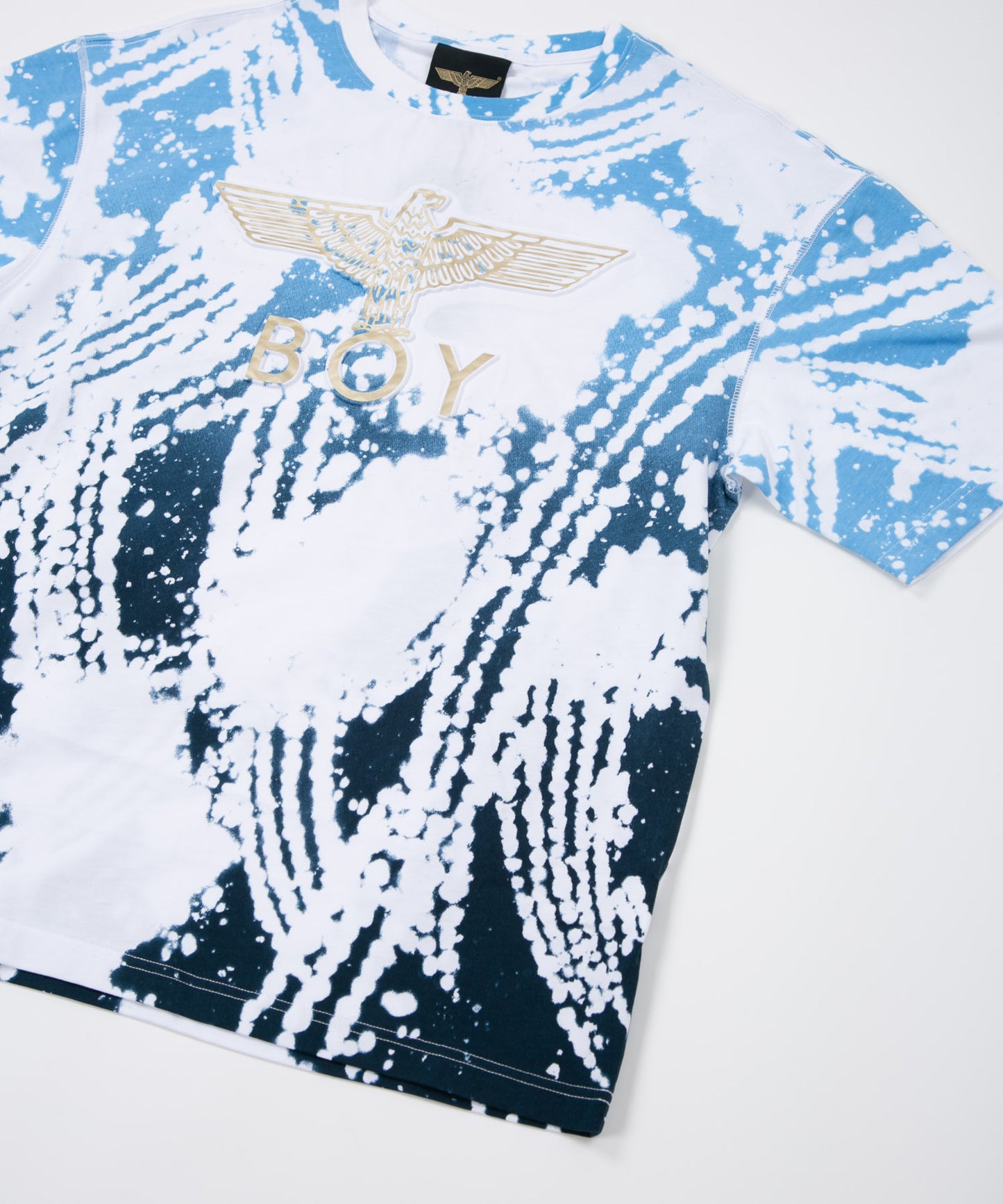 TIE DYE 3D PRINT TEE WHITE【B223N0101801】