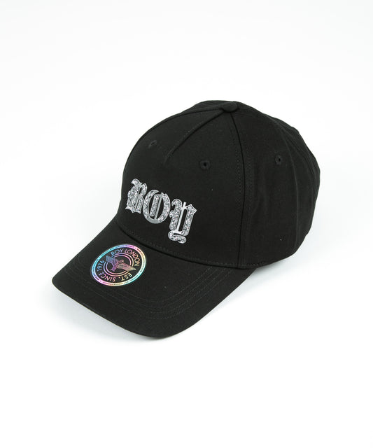 BOY RHINESTONE CAP BLACK【B224N9000212】