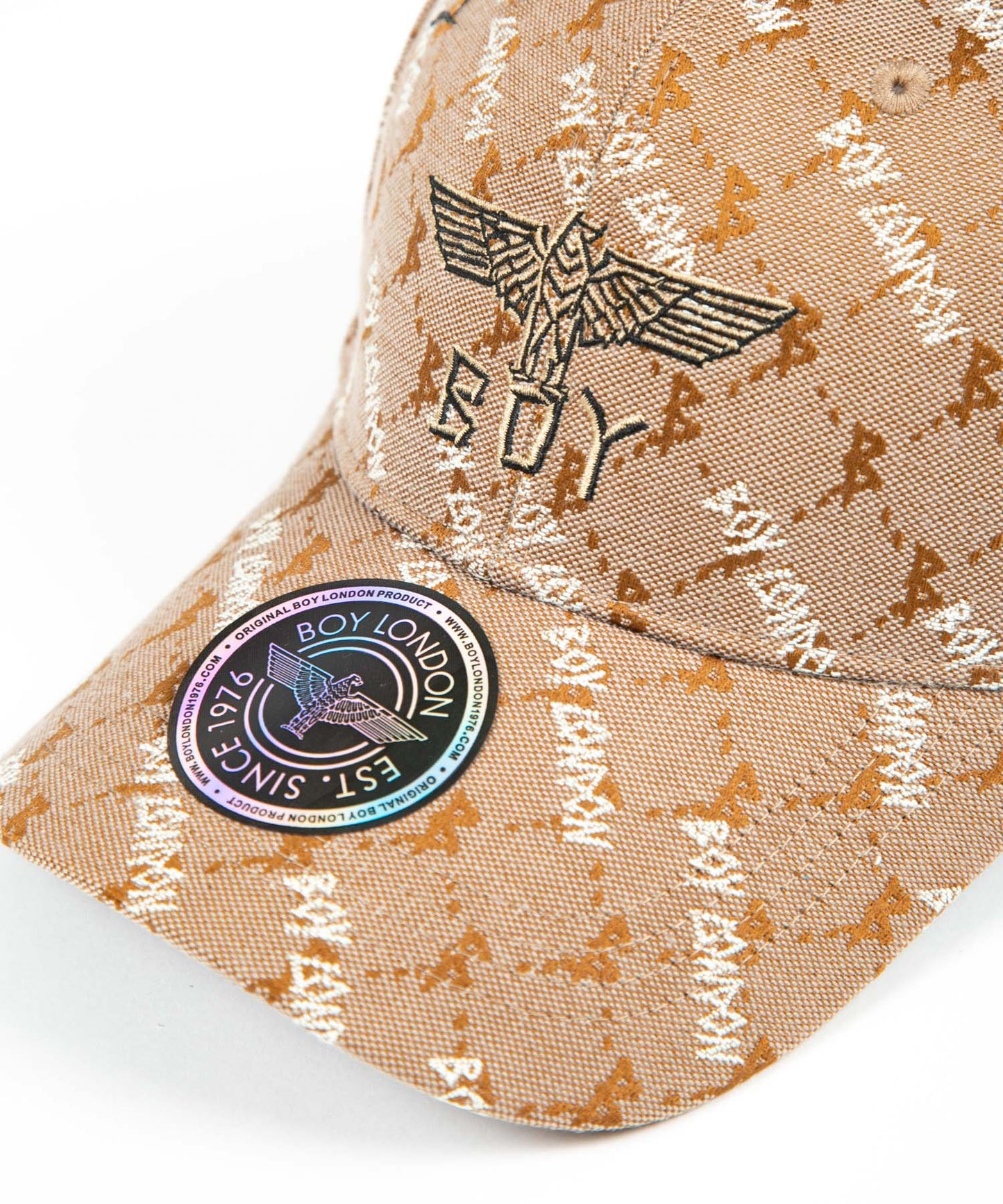 EAGLE JACQUARD CAP BROWN【B224N9000908】