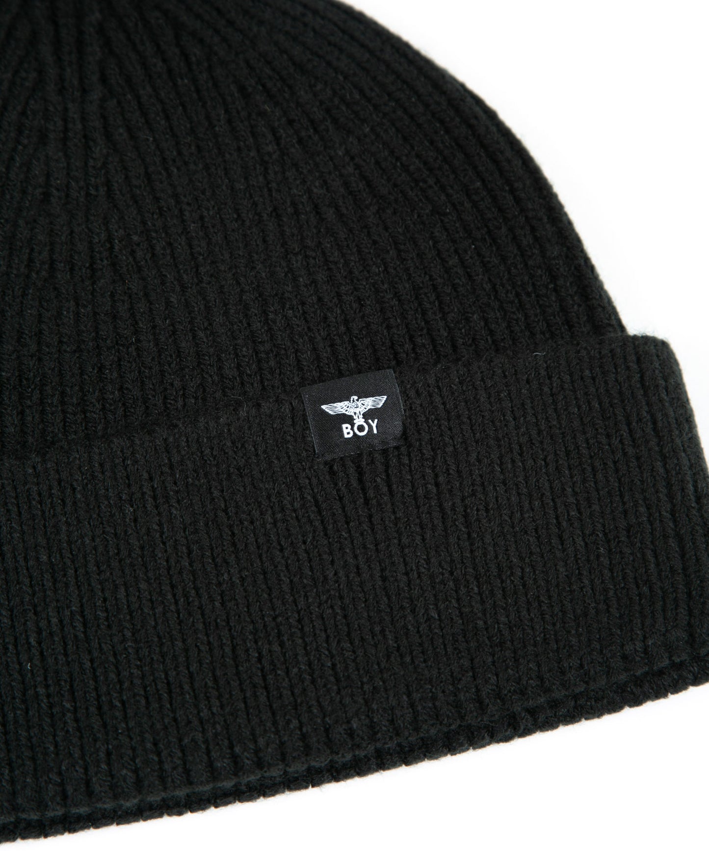 BOY RHINESTONE KNIT CAP BLACK【B224N9000502】