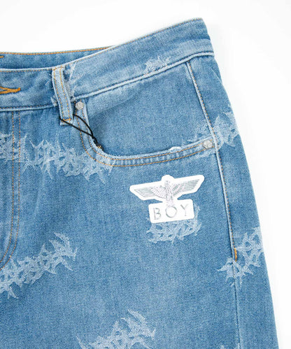VINTAGE BOY DENIM PANTS BLUE【B224M5500206】