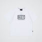 CHAIN DESIGN TEE WHITE【B223M0170301】