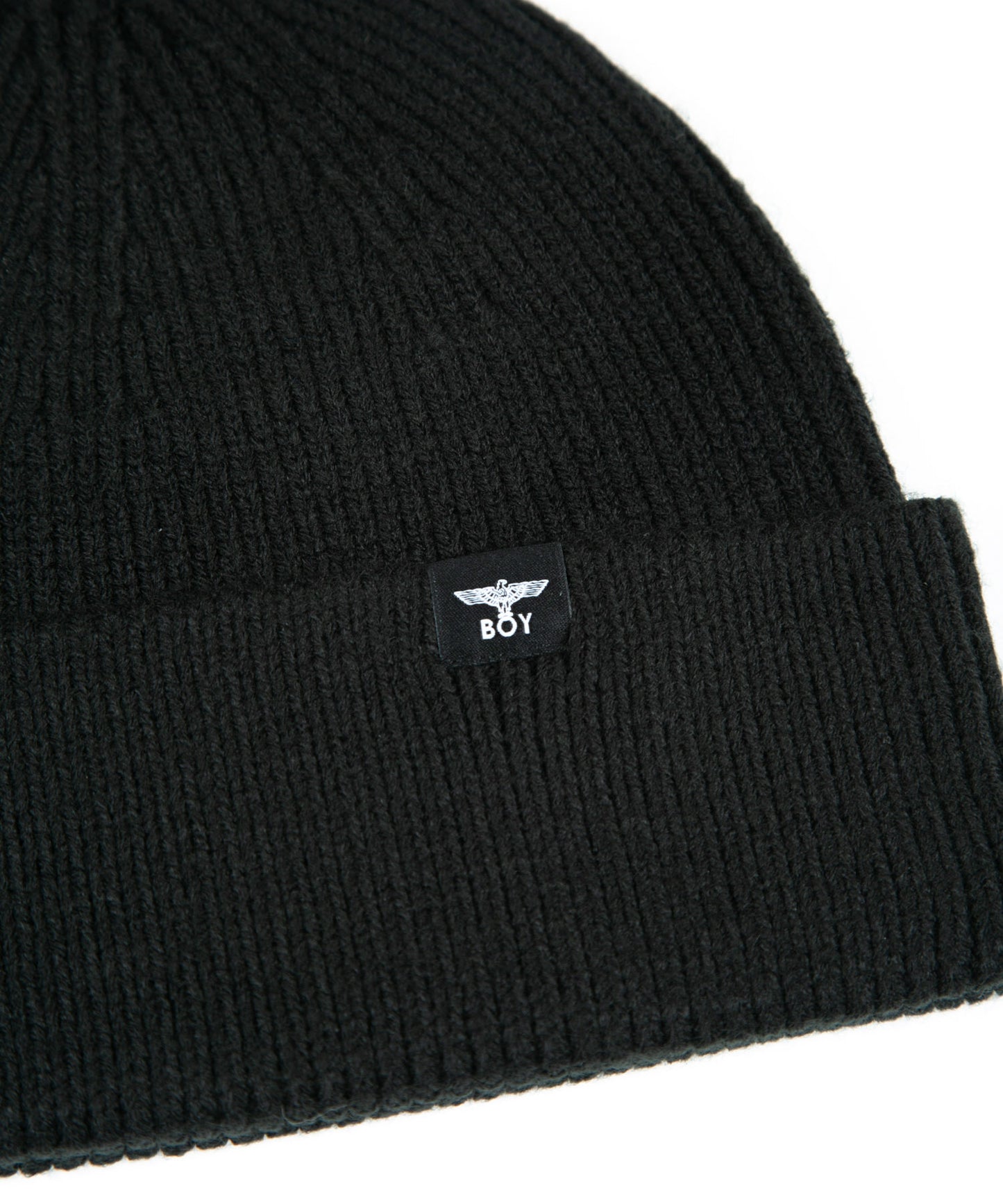 BOY RHINESTONE KNIT CAP BLACK【B224N9000512】