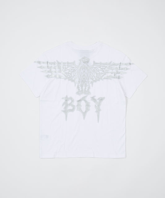 SLASH EAGLE TEE WHITE【B223N0100101】