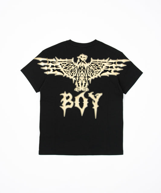 SLASH EAGLE TEE BLACK【B223N0100102】
