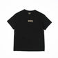 METALLIC BACK PRINT TEE BLACK【B223N0100402】