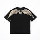 GLITTER EAGLE WIDE TEE BLACK【B223N0101102】