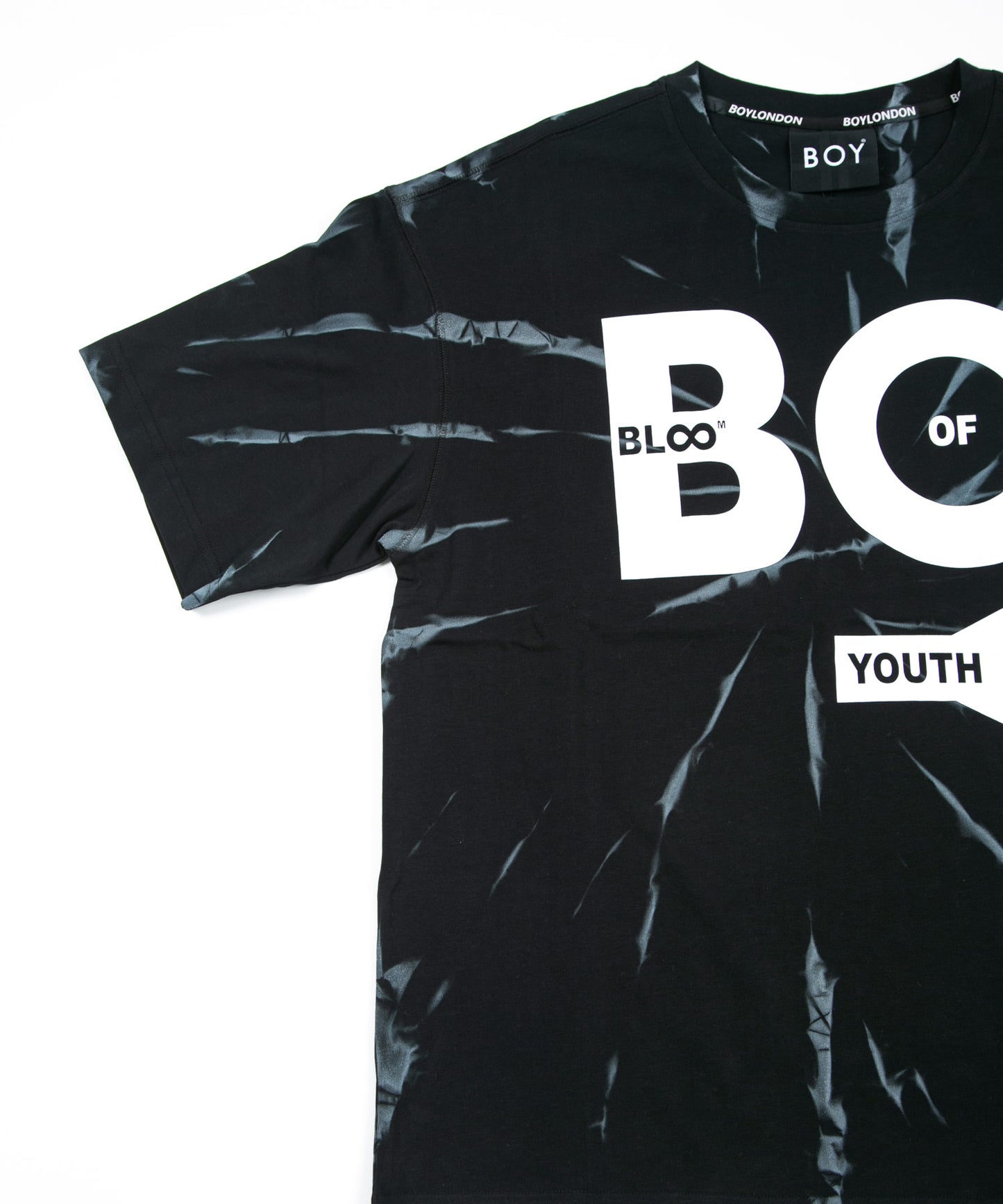 TIE-DYE BOY TEE BLACK【B223M0170102】