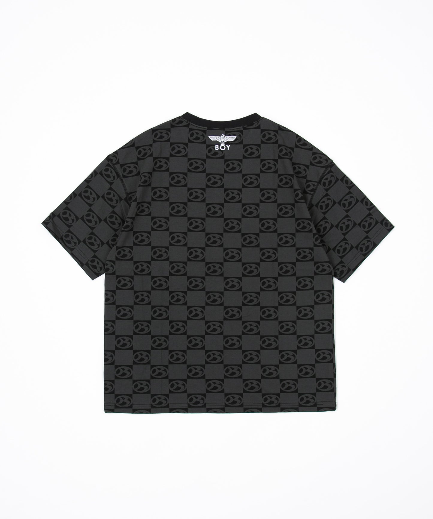 BOY LOGO PATTERNED TEE BLACK【B223N0101002】