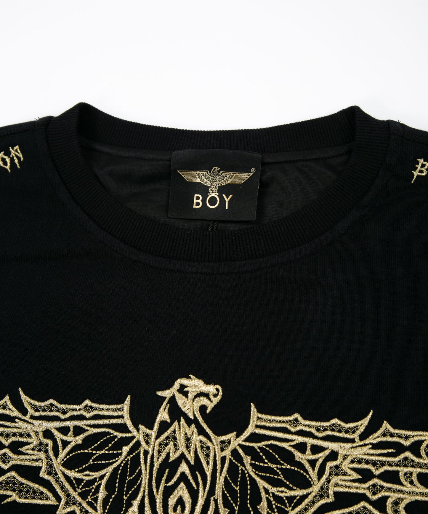 GOLDEN EAGLE EMBROIDERY SWEAT BLACK【B223N0300602】