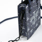 EAGLE PATTERNED SQUARE SHOULDER BAG NAVY【B223N8500816】
