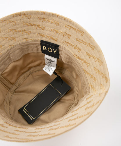 BOY JACQUARD BUCKET HAT KHAKI【B223N9000613】
