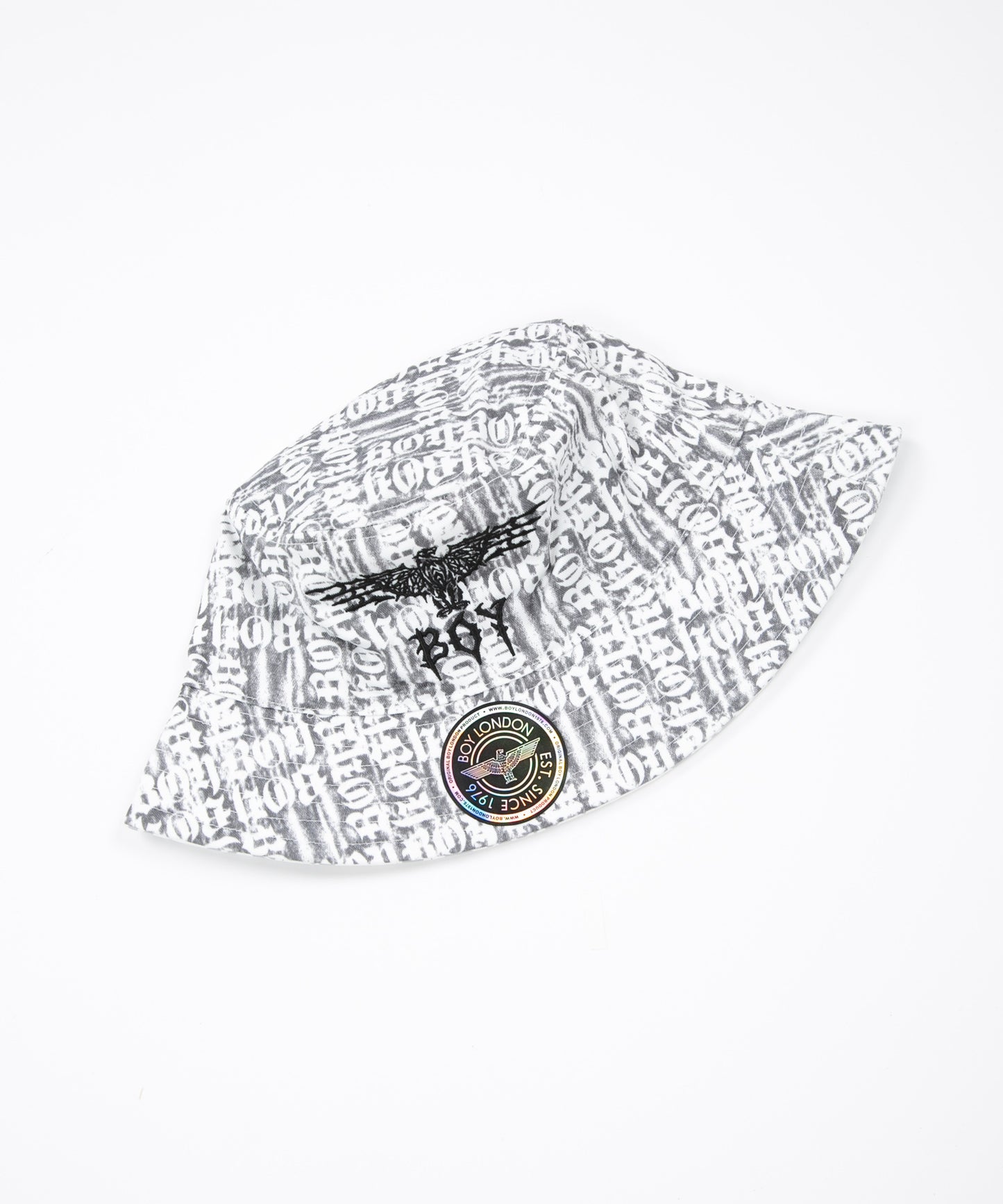 BOY LOGO REVERSIBLE BUCKET HAT WHITE【B223N9000201】