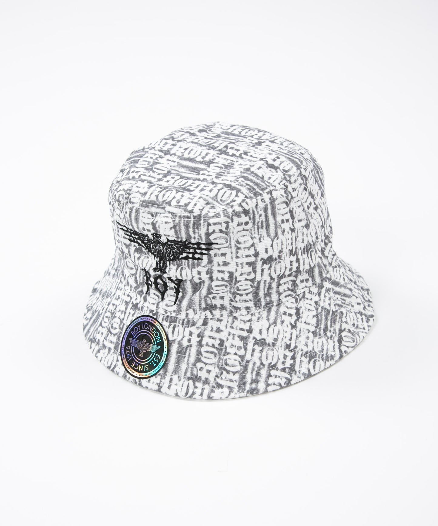 BOY LOGO REVERSIBLE BUCKET HAT WHITE【B223N9000201】